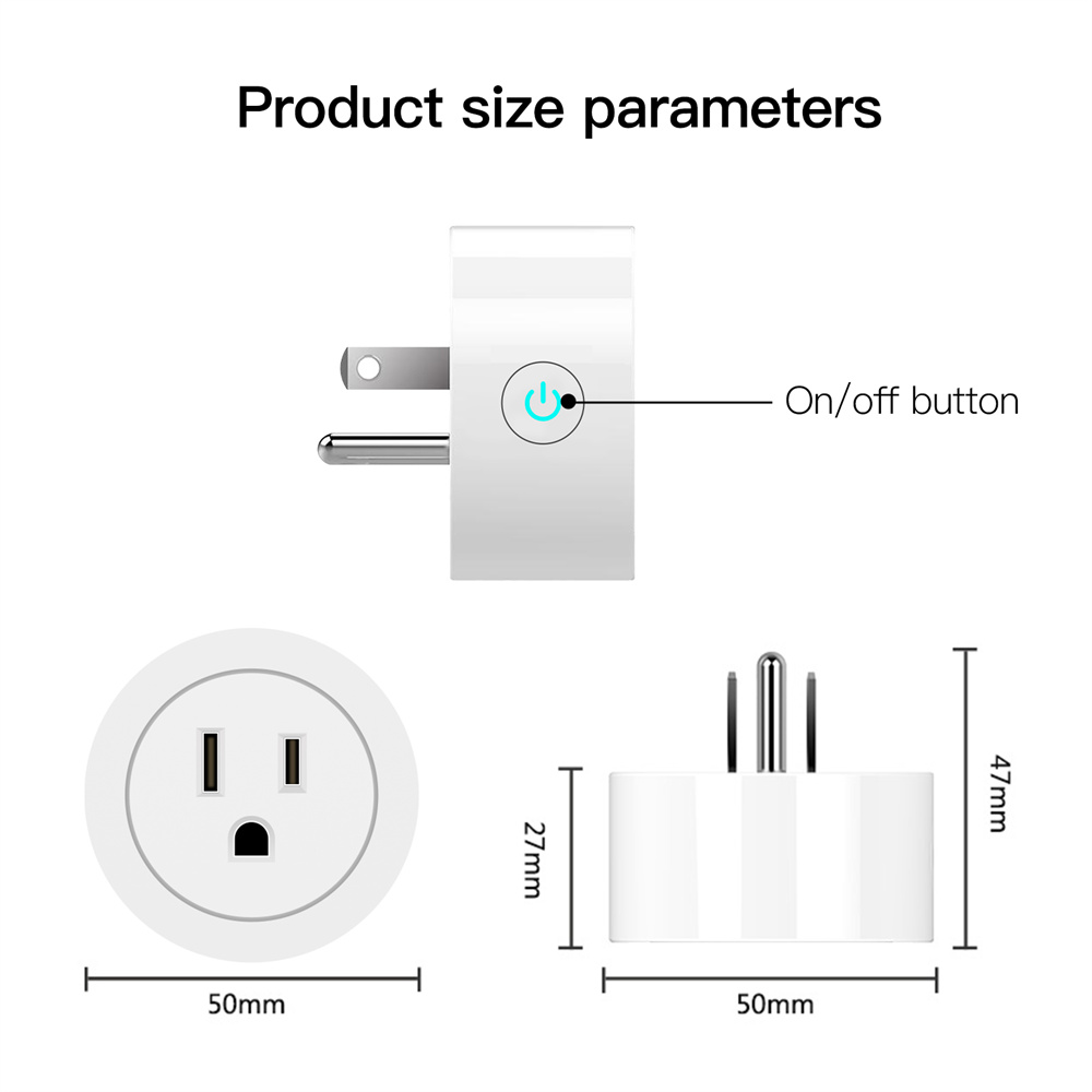 MOES WiFi Smart Power Socket Plug US Tuya Smart Li02