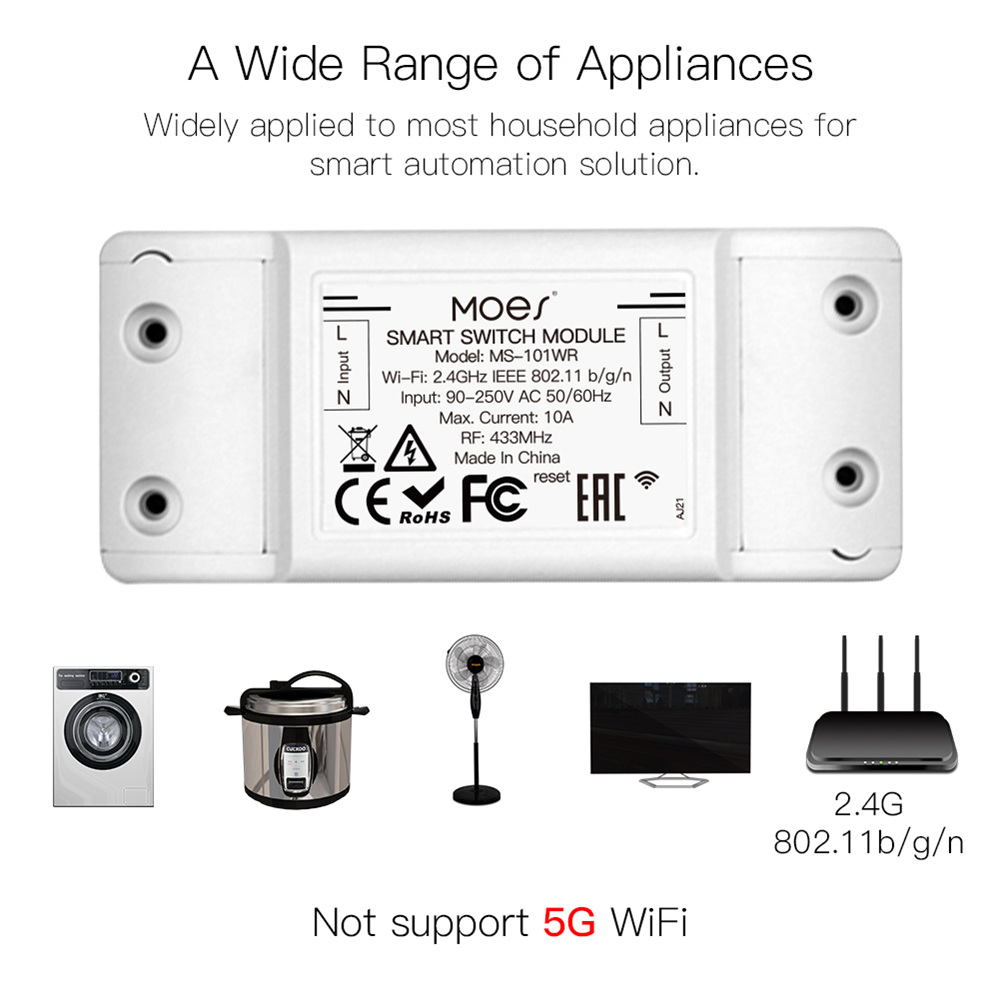 RF433Mhz+Wifi Wireless Remote Control Smart Switch04