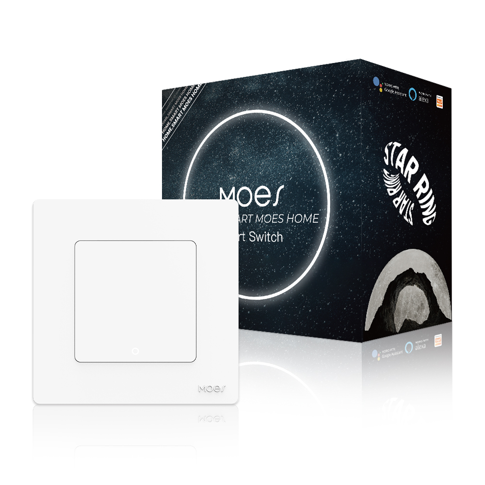 MOES New Star Ring Series Tuya Smart ZigBee3.0 Push Button Switch