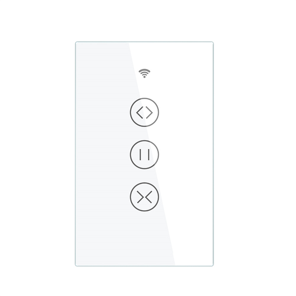 Moes WiFi RF433 Smart Touch Panel Curtains Roller Blinds and Shutters  Switch with Backlight, Compatible with Wireless Remote, Smart Life and Tuya App