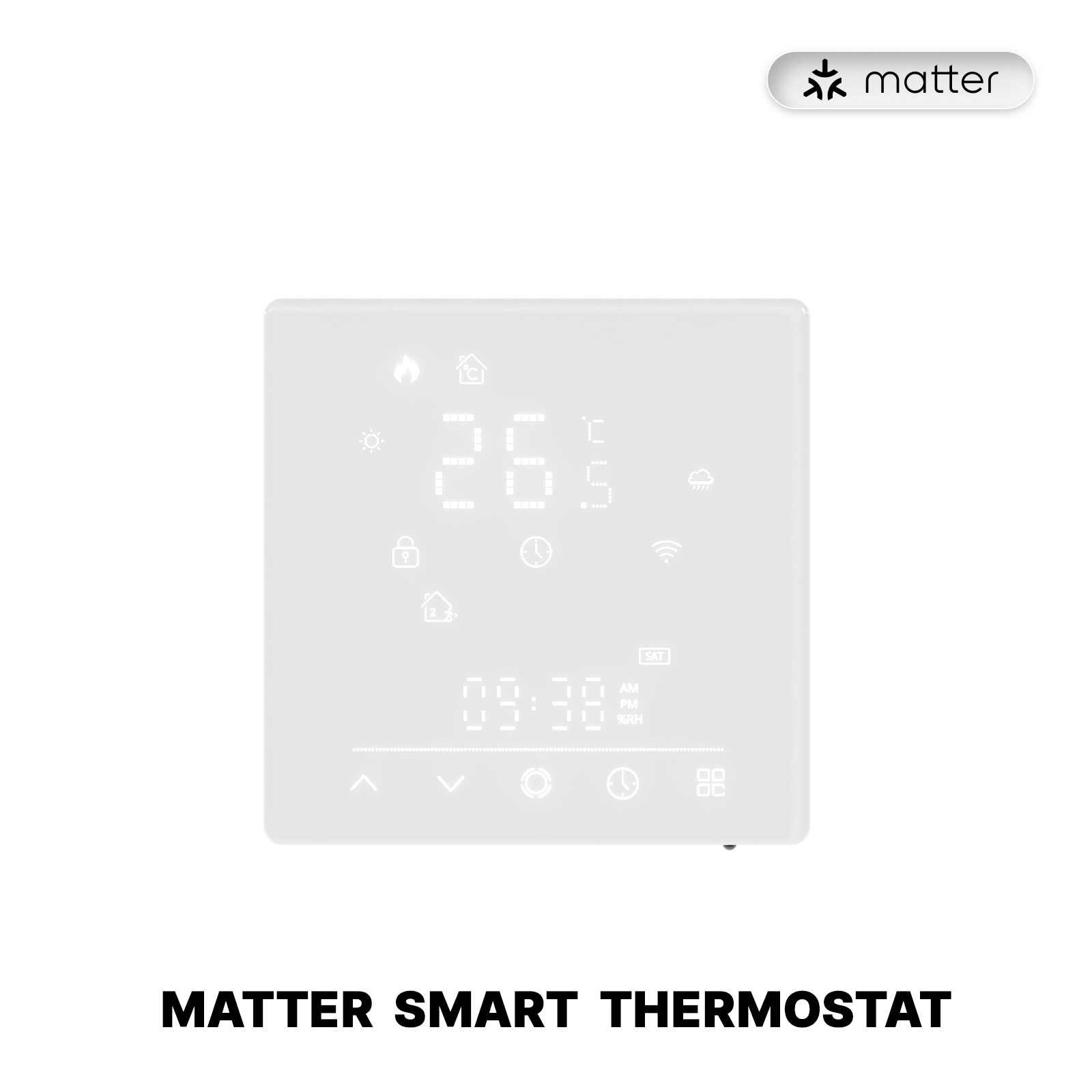 MOES Tuya Matter WiFi Smart Thermostat Temperature Controller Water Boiler Electric Heating